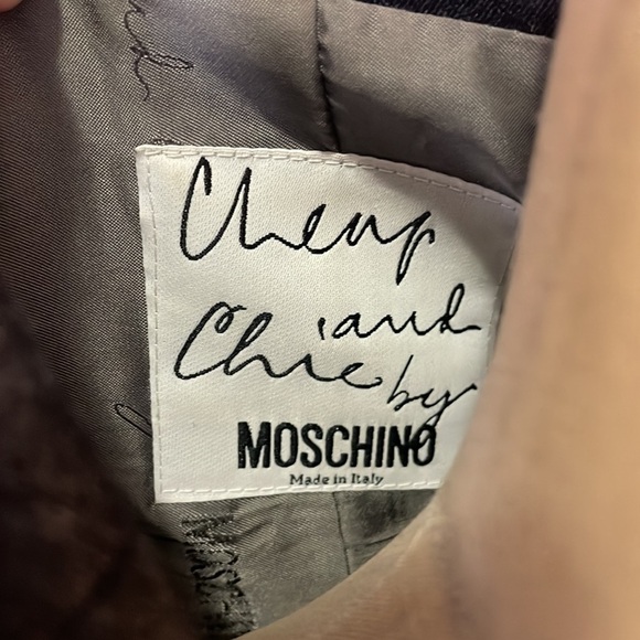 Moschino Cheap Chic Gray Wool Blazer Vintage - Picture 10 of 13